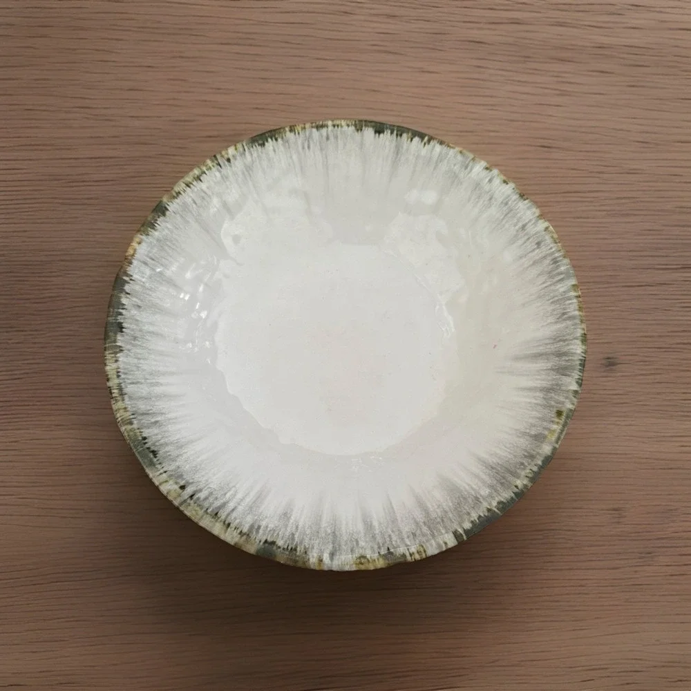 TOMMY BAHAMA MELAMINE WATERCOLOR SEASHELL EDGE CEREAL SOUP‎ BOWL